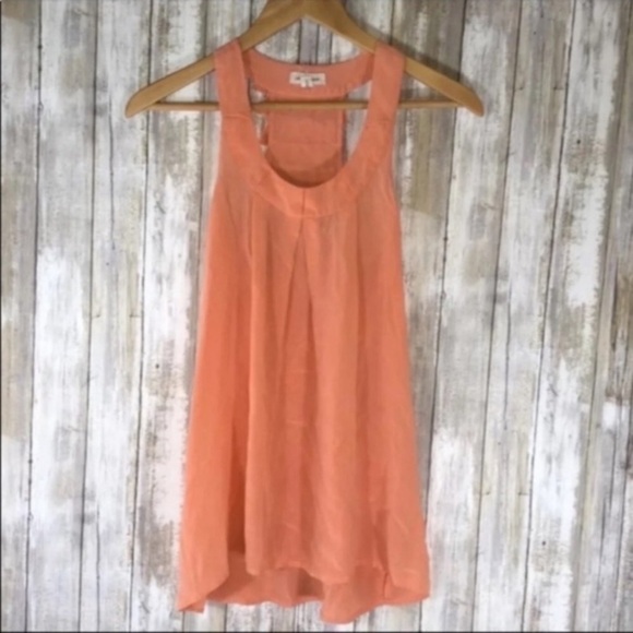 silence + noise Tops - Silence + Noise Sleeveless Silk Blouse